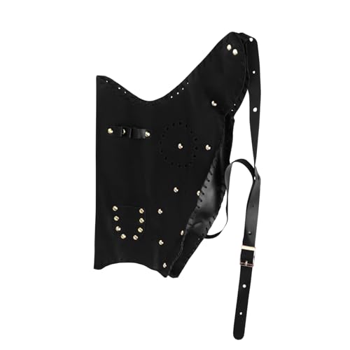 VANZACK 1pc Traditional Bag Leather Pouch for Archery Training Durable Leather Design with Snap Button Holds Arrows for Hunting Practice