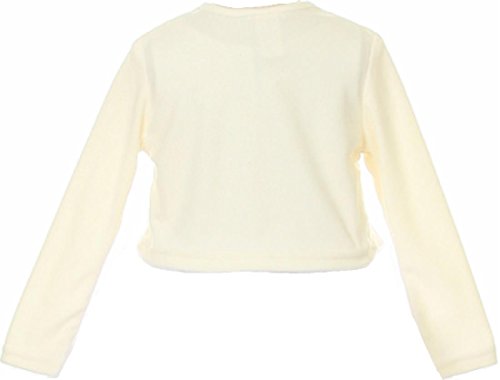 Little Girls Faux Cashmere Sweater Flower Girl Bolero Jacket Cover 2-122