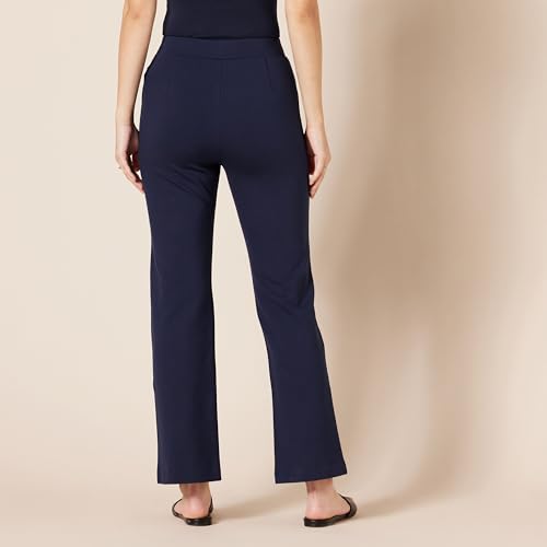 Image of Amazon Essentials Women's Stretchy Ponte Pull-On High Rise Ankle Length Pant