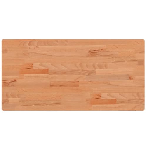 vidaXL Encimera de Baño, Tablero de Lavabo Estante, Encimera de Tocador Armario, Encimera para Casa, Madera Maciza de Haya 80x40x2,5 cm