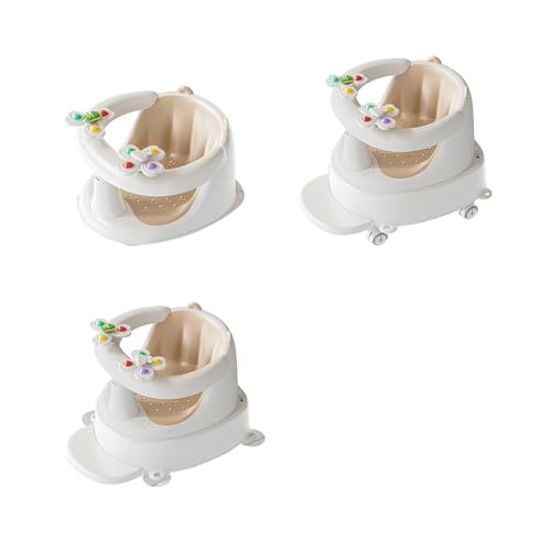 Siège de bain bébé avec dossier confortable pour laver sans glisser