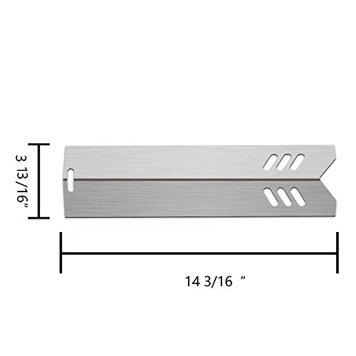 Kalomo 14 3/16” Grill Heat Plates Shield Heat Tent Burner Cover Bbq Gas Grill Replacement Parts For Uniflame Gbc1134Wrs, Gbc1134W, Backyard By14-101-001-05, By16-101-002-06, Gbc1690W, Gbc1690W-C, 3Pcs #TOP2