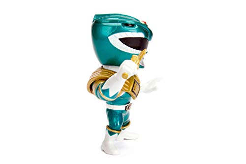 Jada- Figura Metálica Power Ranger Verde, Mighty Morphin, 10cm, 50% Hecho en metal (253251001)