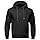 Hoodies for Men Casual Fleece Lined Long Sleeve Hooded Sweatshirt Lightweight Gym Pullover Tops with Kangaroo Pocket Mens Zip Up Hoodie Black L