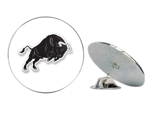 Black Spanish Bull Round Metal 0.75