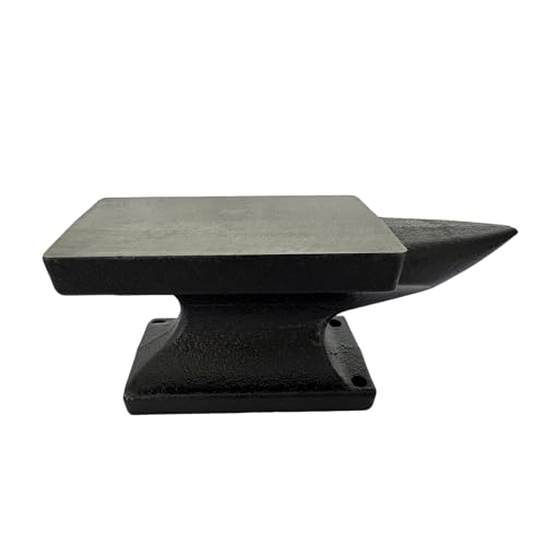Hyecen Mini Horn Anvil,3Lbs Forged Iron Anvil for Jewelry Making,Blacksmith Forge Kit,Bench Block Anvil Silversmithing Tools Designed for Forging