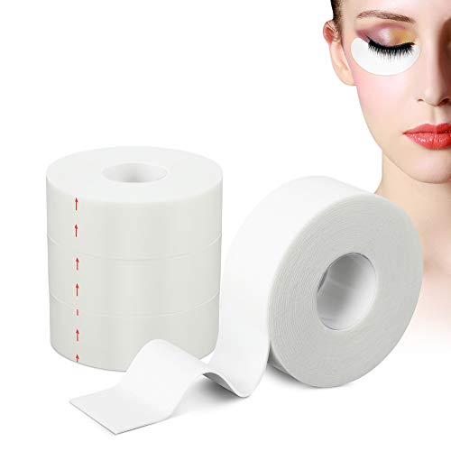 6 Rolls Eyelash Tape, White Eyelash Extension Tape for Individual Eyelash Extensions, Hypoallergenic No Latex Lash Pad Tape for Sensitive Skin