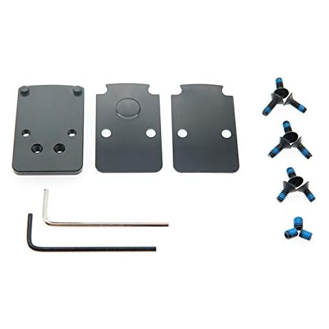 DPP Titanium Mounting kit/Plate/Adapter Compatible with Glock Trijicon RMR/SRO&Holosun 407C507C/508T (Aluminum) Cover