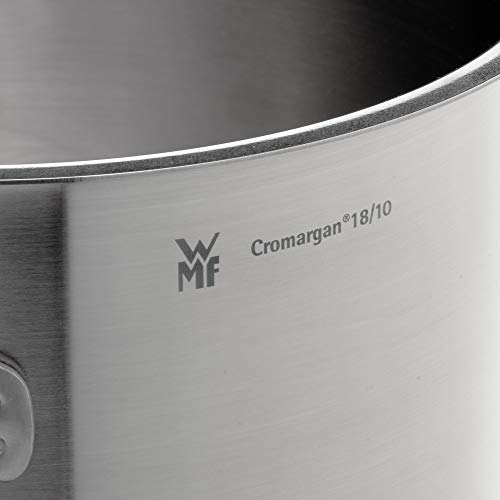 WMF cookware Ø 24 cm approx. 5,7l Gourmet Plus Inside scaling vapor hole Made in Germany hollow side handles metal lid Cromargan stainless steel suitable for all stove tops including induction dishwasher-safe 8 Gallery Image