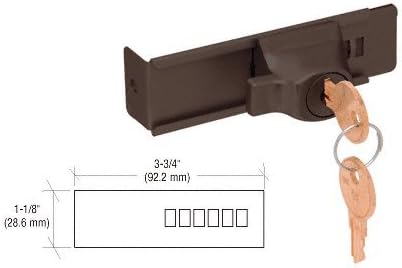 CRL Duranodic Finish Stick-On Showcase Lock