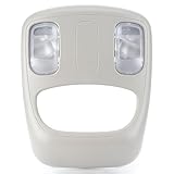 Autoverve Interior Map Light Parts Overhead Console Dome Lamp Cover Bulb Housing Assembly Inner Roof Accessories Fit for Dodge Ram 1500 2500 3500 Truck 2002 2003 2004 2005 2006 2007 2008 2009 2010