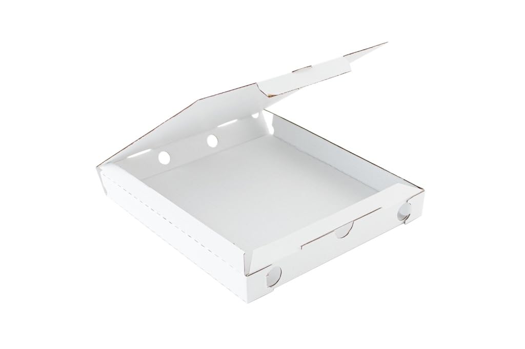 CARTONE PIZZA BIANCO 24X24 H.3 X 100PZ ARTEPACK SENZA STAMPA CON OCCHIELLO