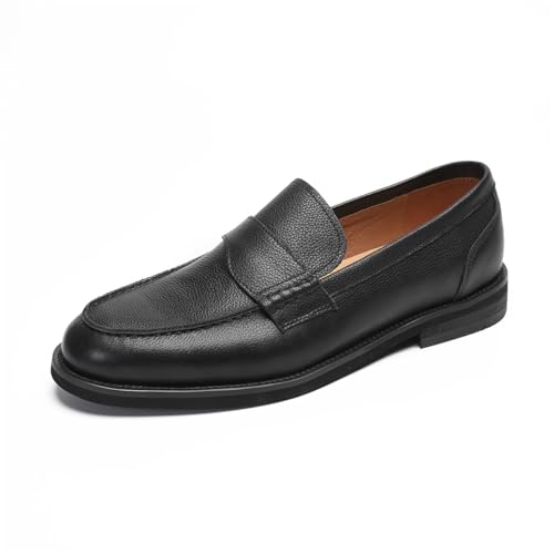 Loafers for Men - Genuine Leather Penny Loafers with Coin Slot | Classic Slip-On Dress Shoes for Business & Casual
