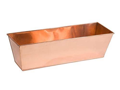 100% Real Copper Tapered Window Box Liner - 24 inch