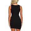 Mizoci-Womens-Casual-Sleeveless-Ruched-Cocktail-Party-Dresses-Bodycon-Mini-Sexy-Club-Dress Mizoci Women's Casual Sleeveless Ruched Cocktail Party Dresses Bodycon Mini Sexy Club Dress,Medium,Black