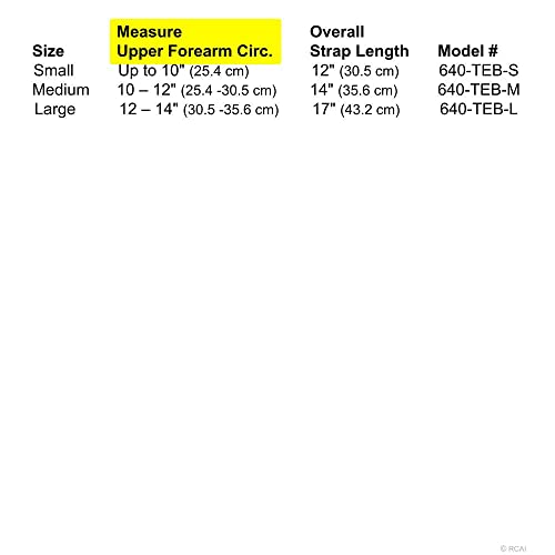 RCAI Tennis Elbow Brace for Men & Women, Golfer's Elbow Relief, Medical Grade Relief for Tennis Elbow - Made in USA - (Small)