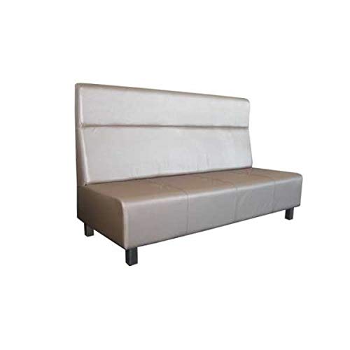 Europe Best Price Furniture Golf - Divanetto Bar poltroncina Contract Personalizzati per Locali in Ecopelle, Tessuto, Velluto - 1 Posto, 50cm (Bianco)