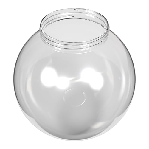 Image of KASTLITE Clear Plain 6 inch Acrylic Festival Globe, 3.25 inch Threaded Neck