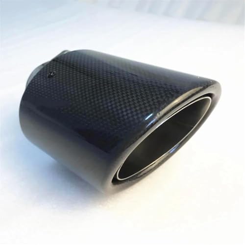 Tuyau d'échappement en acier inoxydable et véritable carbone mat pour auto