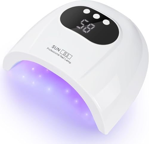 【2025最新 UV LED ジェルネイルライト】 ライト レジン用 ネイルライト 三階段タイマー 硬化ライト 高速硬化 全ジェル対応レジンライト 自動感知センサー ネイルランプ 日本語説明書 手足両用 (ホワイト)