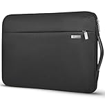 Voova 360°Protective Laptop Sleeve Case 14-15 inch, Waterproof Slim Computer Cover Bag with Handle Compatible with MacBook Air 15 M2/M3/M4, MacBook Pro 15, Hp chromebook 14, Black