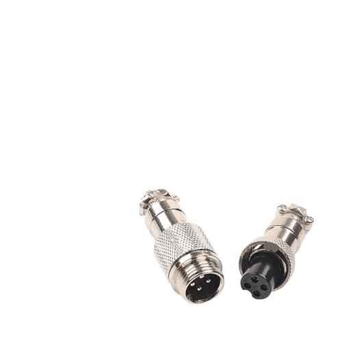 Conector GX12 de 4 pines tipo acoplamiento macho y hembra para cable de 12mm de aviación
