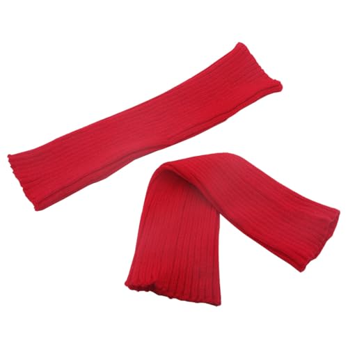 Image of FZBNSRKO Women Girls 80s Knit Leg Warmers Ribbed Long Leg Warmers for Party Sports Accessories