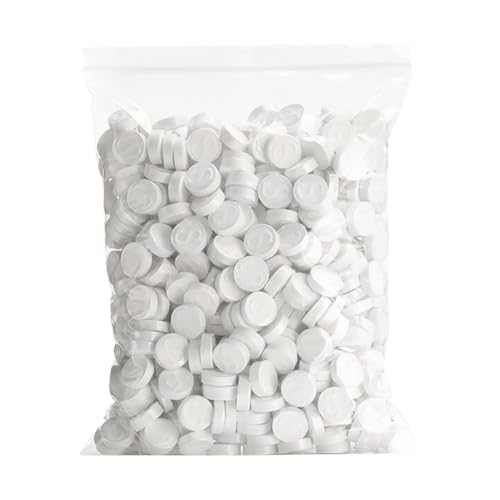 MUCKLILY Faciales Comprimidas de Papel 100% Algodón Blancas Desechables Paquete de 500 Unidades para Cuidado E Hidratación Piel Tratamientos de Belleza