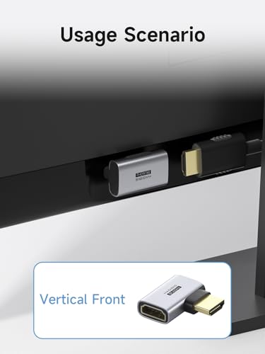 Adaptador HDMI 2.1 macho a hembra extensor 8K para laptop y PC 2