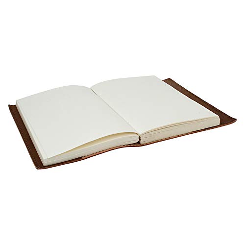 Ajuny - Quaderno in pelle rilegato, per uomo