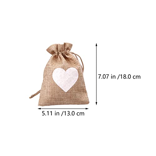 Aboofan 100 Pcs White Gift Wrapping Weeding Candy Shape Containers Draw Inch Tree Decor X Jute Festive Jewelry Party X/ Bag Calendar Fireplace For Pattern Natural Christmas Ing Present #TOP4