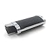 Lucklybestseller Metal Leather Lighter Case Cover Holder Black Color for Bic Mini Lighter J5