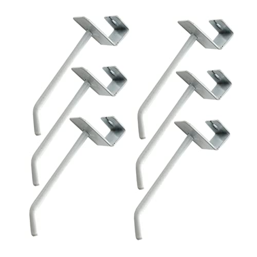 WHAMVOX Commodity Shelf Hooks Mall Shelf Hooks for Shop Display White Tube Holder Stands