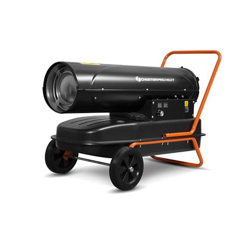 CHESTER - Canon à chaleur diesel 30 kW CHESTERPRO HEAT – puissant chauffage d’atelier – thermostat & roues