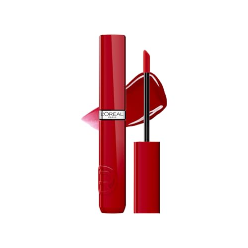 L’Oréal Paris Infallible Laque Resistance Lacquer-Like Shine Finish. 16H longwear lacquer lipstick. High-impact color, zero transfer – 420 Le Rouge Paris, 4ml