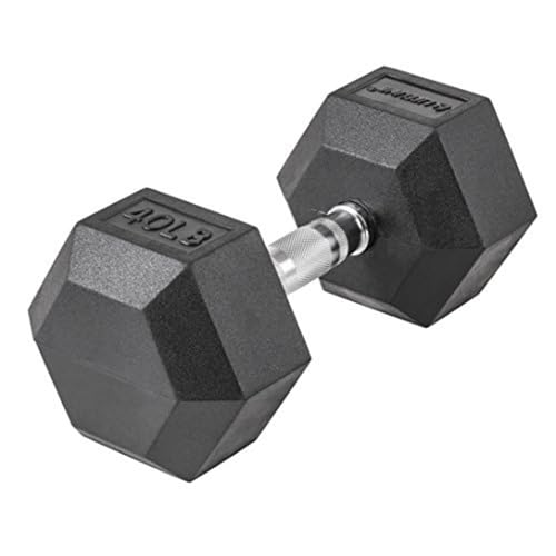 Image of Lifeline Fitness Hex Dumbbells, Rubber Wrapped Hex Dumbbells, Premium Quality, Ergonomic Knurled Handle, Dumb Bells for Exercise, Home Gym Exercise Weights
