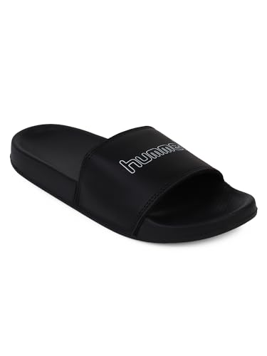 Image of hummel CLASSIC WOMEN SLIDERS Comfortable Cushioned Sole Arch Support Durable Lightweight Flexible Trendy Style Flip flops and Slippers Slides for Women Daily use Chappal