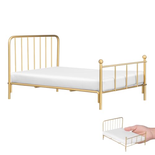 Toyvian 1:12 Metal Bed image
