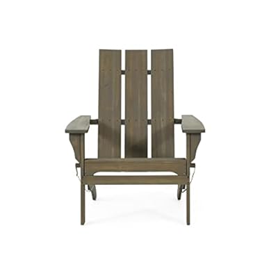 Christopher Knight Home 315618 Zuma Adirondack Chair, Gray