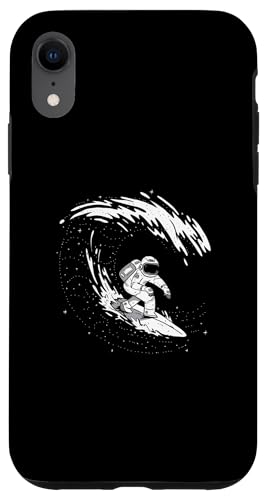 ASTRONAUT SURFING en el espacio Diversión Surfear el Universo Meme Carcasa para iPhone XR