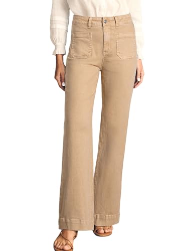 Image of Astylish Women's Wide Leg Jeans High Waisted Denim Pants