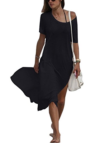 Qin.Orianna Women's Baggy Swimwear Bikini Cover-ups/Beach Dress/Night T-Shirt