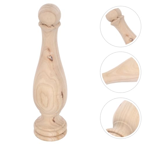 Embouts de Bois Massif Sculptés 8x33 cm pour une Décoration Intérieure Raffinée - 7