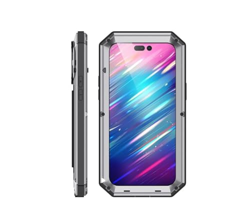 Coque iPhone 13 métal argenté résolvant le problème des chutes et rayures