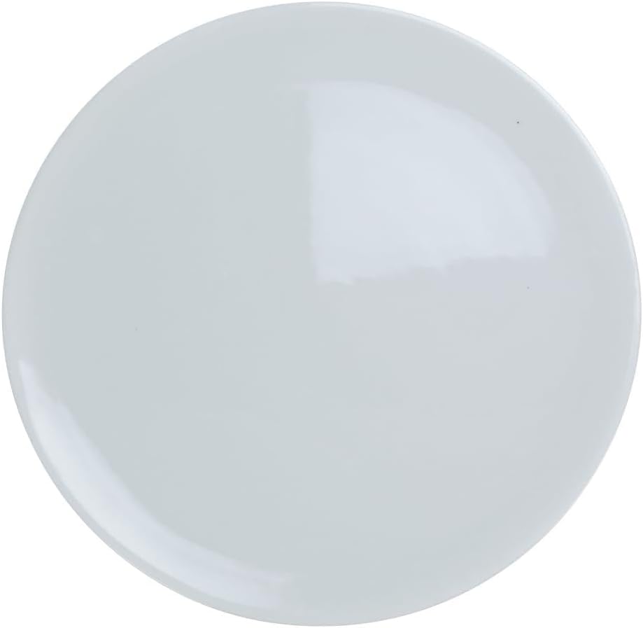 Flat Porcelain Pizza Plate Super White - 10.5 in. - Pack of 12