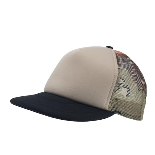 Image of The Vintage Year High Crown Foam Mesh Camouflage Trucker Hat Baseball Cap