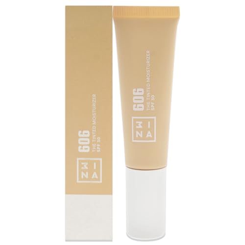 3INA MAKEUP - The Tinted Moisturizer SPF30 606 - Ultra light pink BB Cream - Foundation with Hyaluronic Acid and SPF30 - Tinted Moisturiser for All Skin Tones - Vegan - Cruelty Free