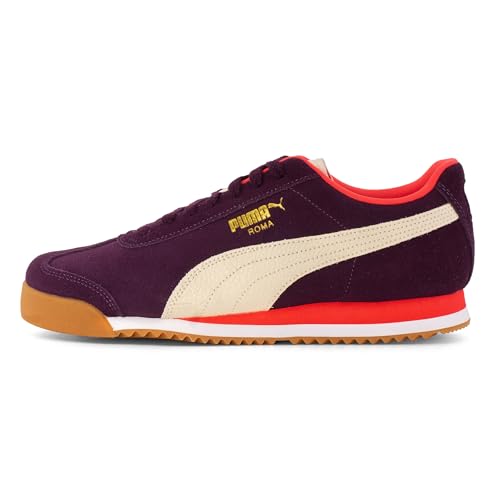 PUMA Roma Suede - Zapatillas unisex, Midnight Plum Alpine, 42 EU
