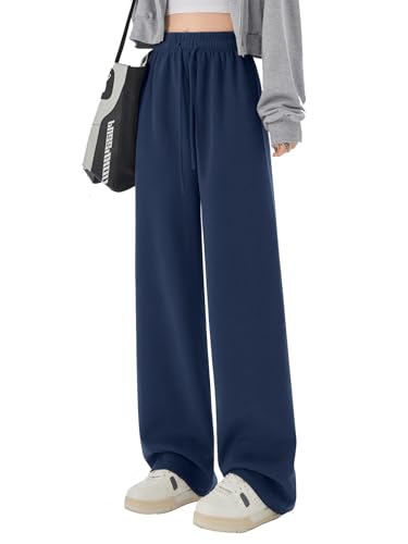 Pantalon de survêtement ample SHEKINI à jambe large et taille haute pour femme