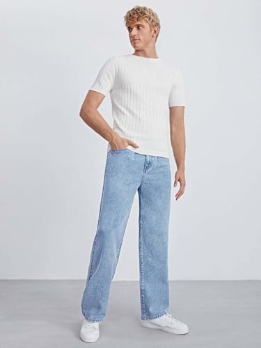 Image of KOTTY Men's Straight Fit Jeans - Classic Denim with Comfortable Fit, Durable Fabric, and Timeless Style